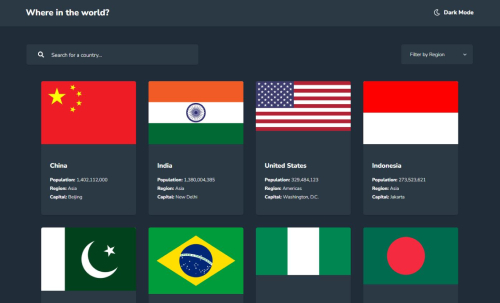 REST Countries API App