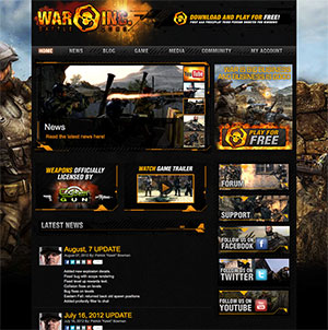 WarInc Battlezone - Game Website