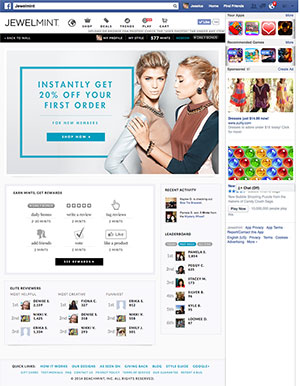 JewelMint - Facebook App